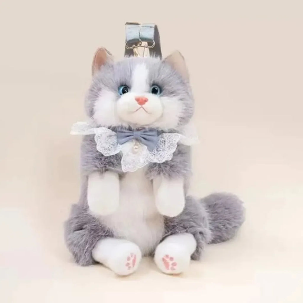 Cute Cat Plush Backpack