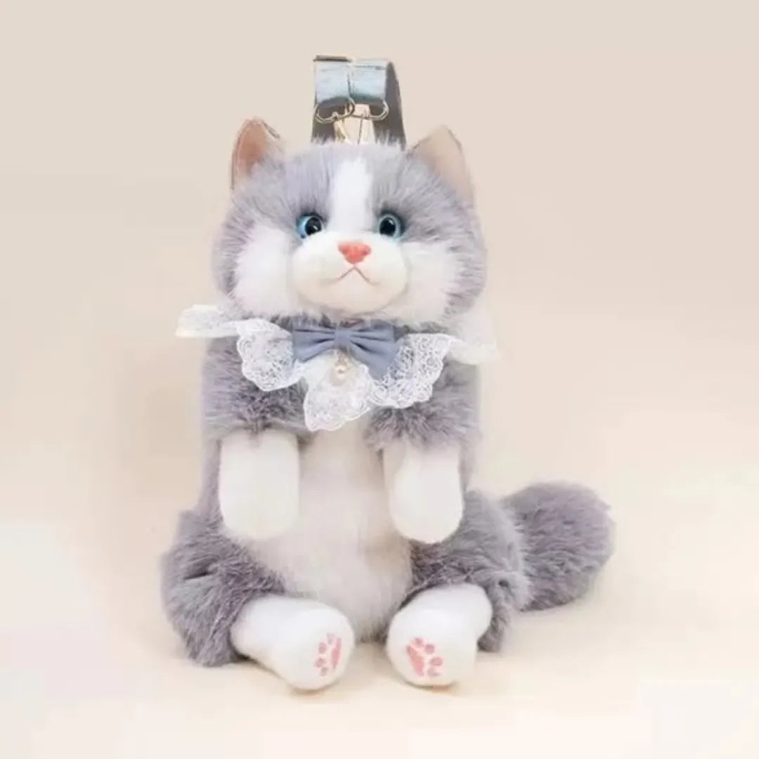Cute Cat Plush Backpack