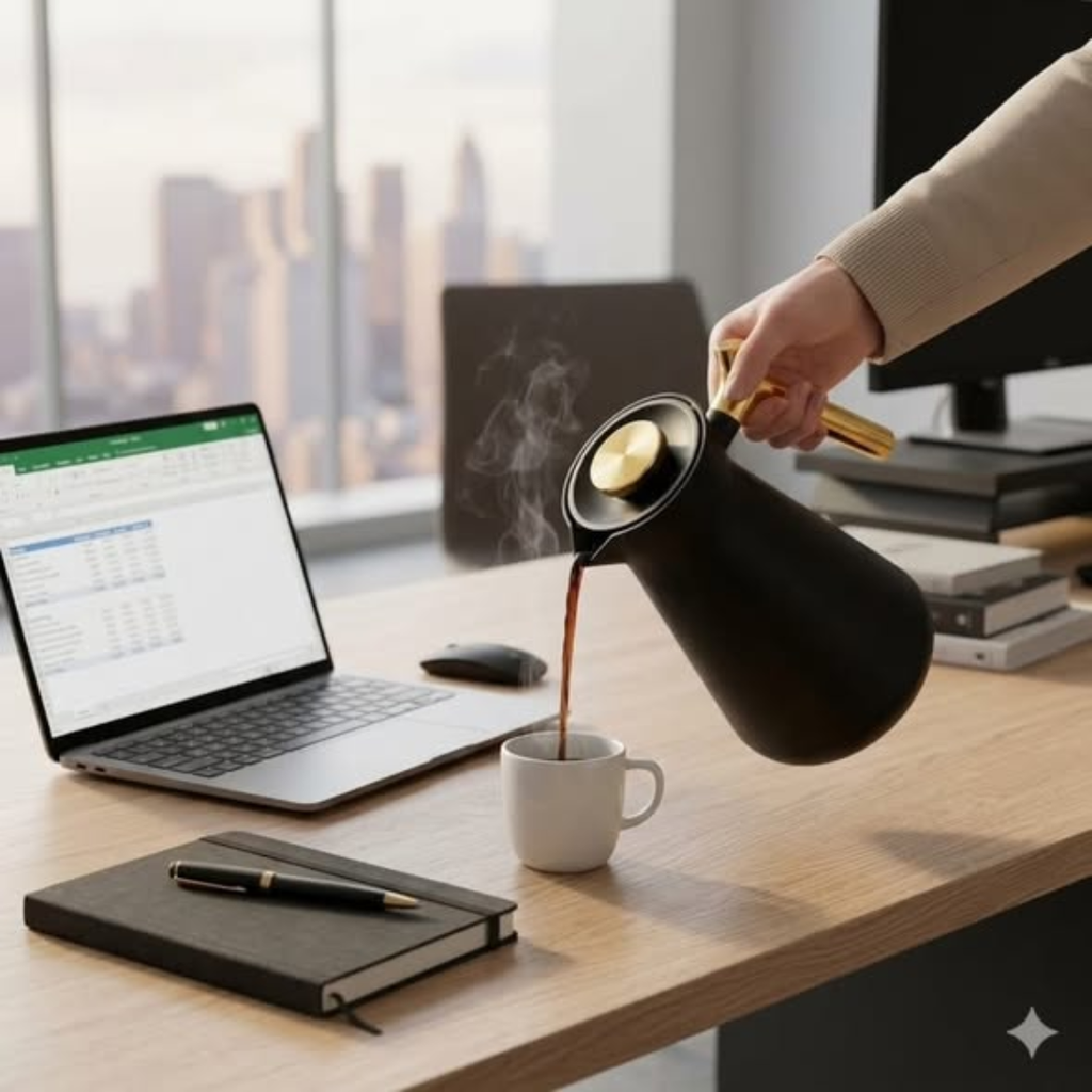 Push Button Tea Flask