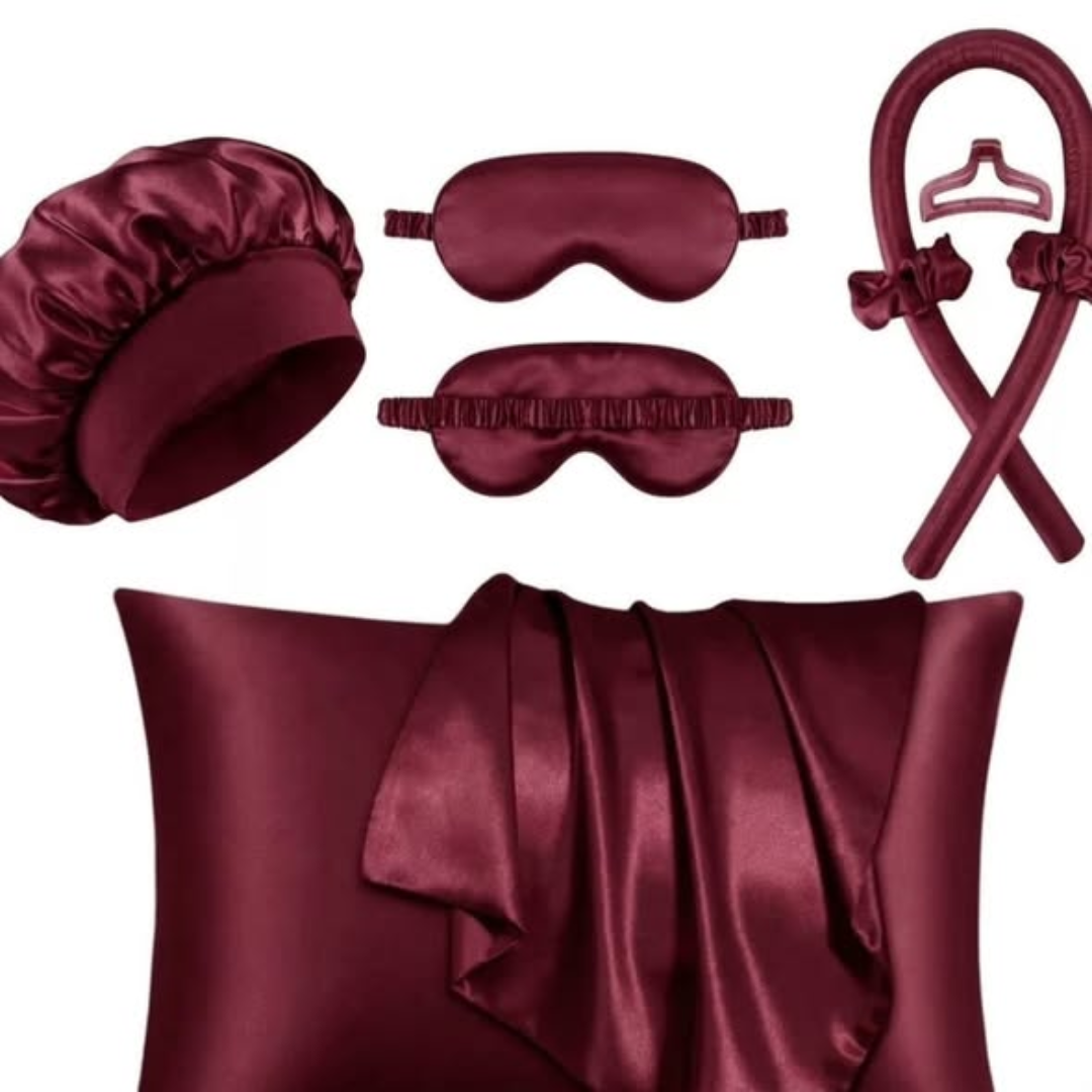 7 in 1 Ladies Sleeping Silk Night Set