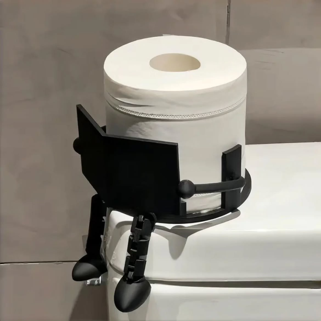 3D Printed Tissue Holder Guy Reading