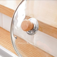 2Pcs Wooden Pot Knobs