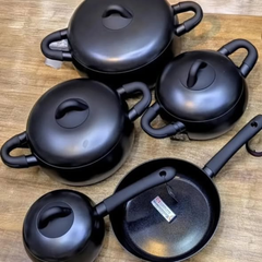 9pcs Forged Aluminium Ceramic Cookware Set