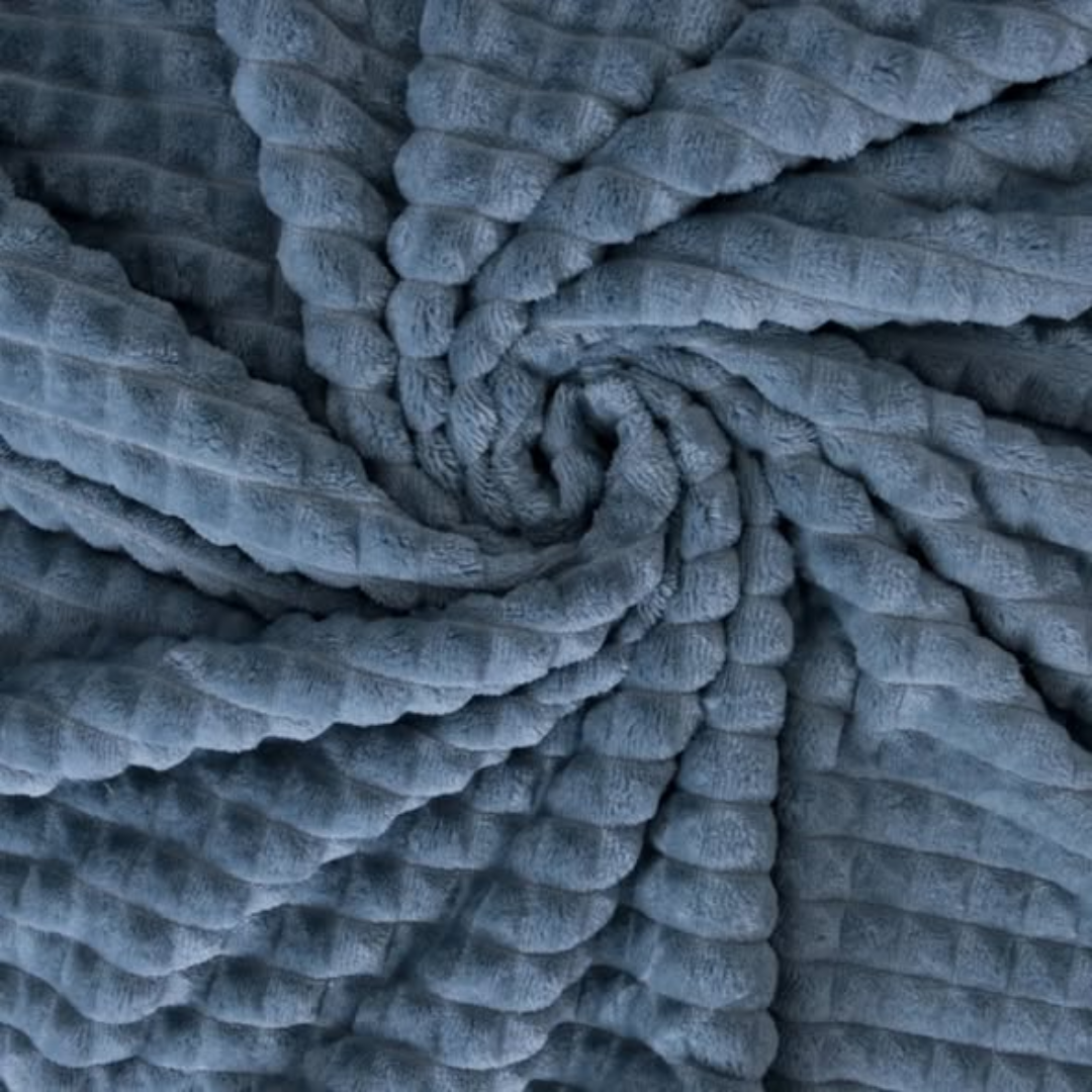 Morden Plain Stopped Wooven Flannel Fleece Blanket