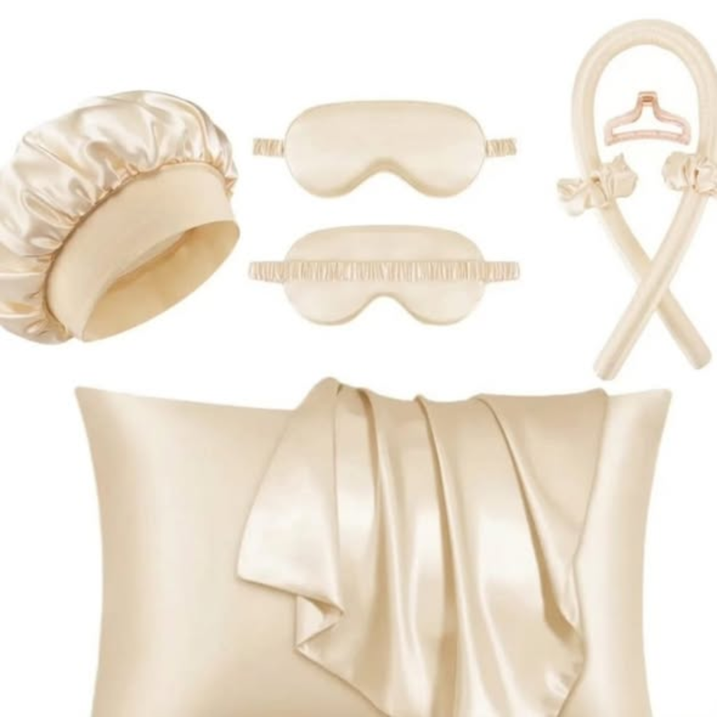 7 in 1 Ladies Sleeping Silk Night Set