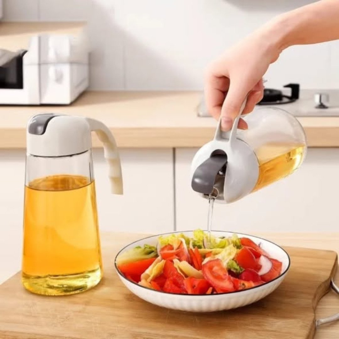 630 ML Glass Kitchen Oil Bottle