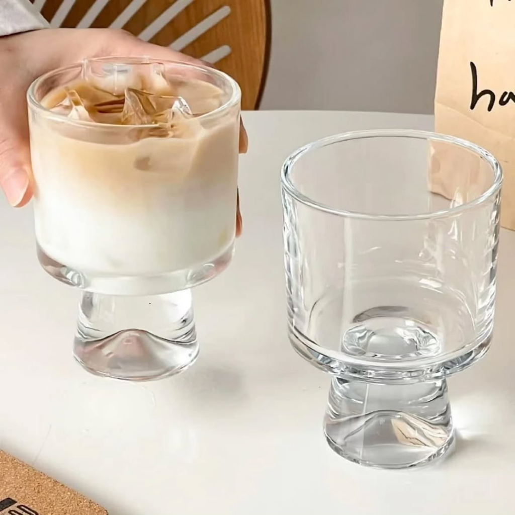 Crystal Glass Handled Cup