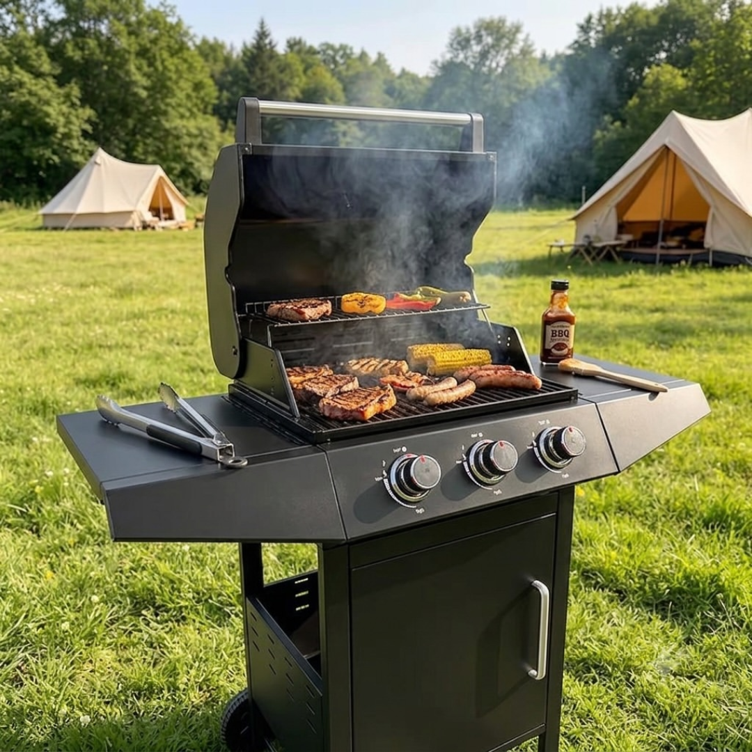 Outdoor Gas Grill Set