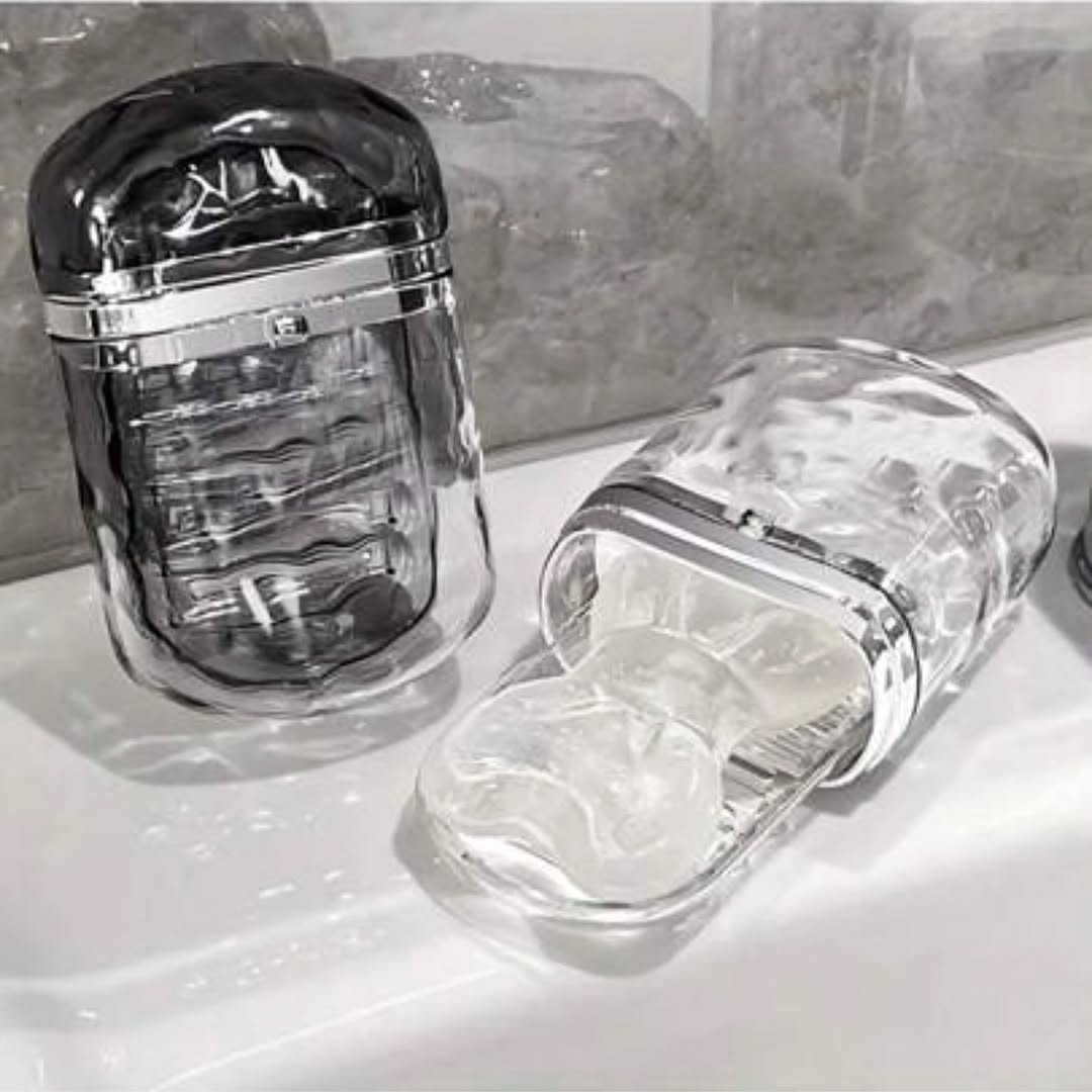 Water Ripple Portable Travel Soap Dish Holder