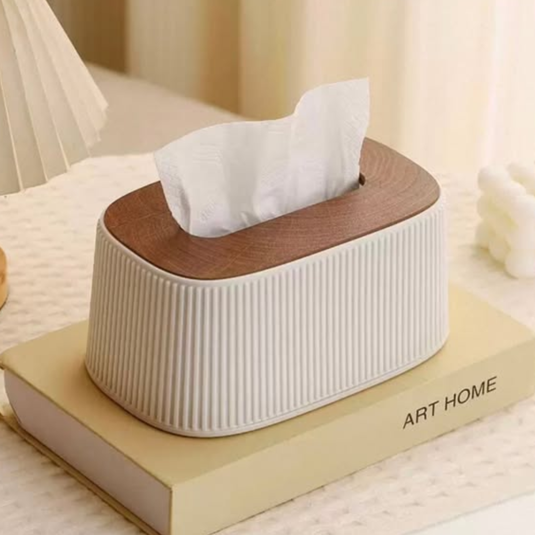Vertical Striped Tissue Box