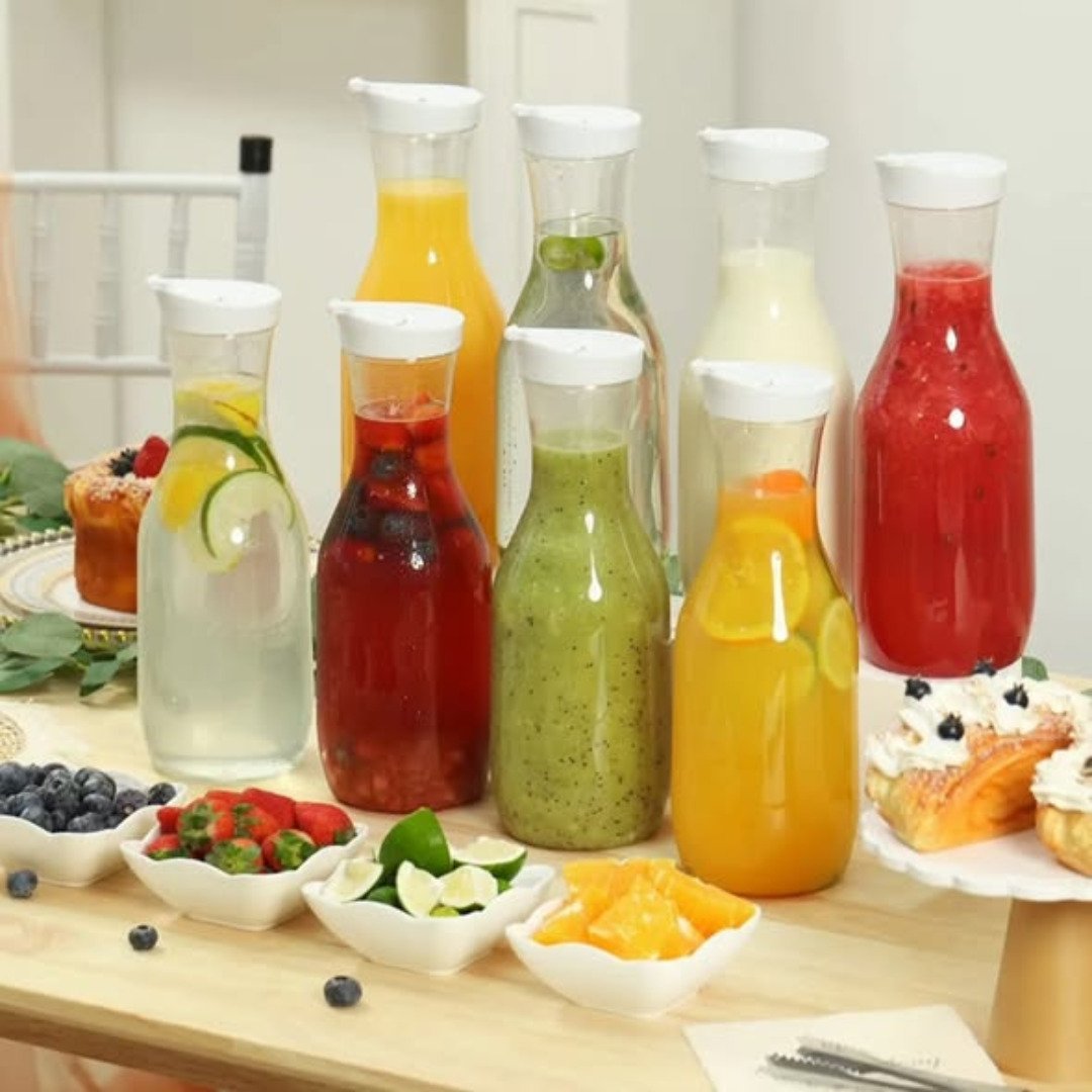 Juice Carafe and Airtight Drink Pitcher