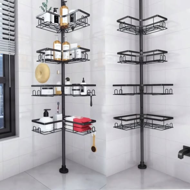 Telescopic Corner Bathroom Organizer