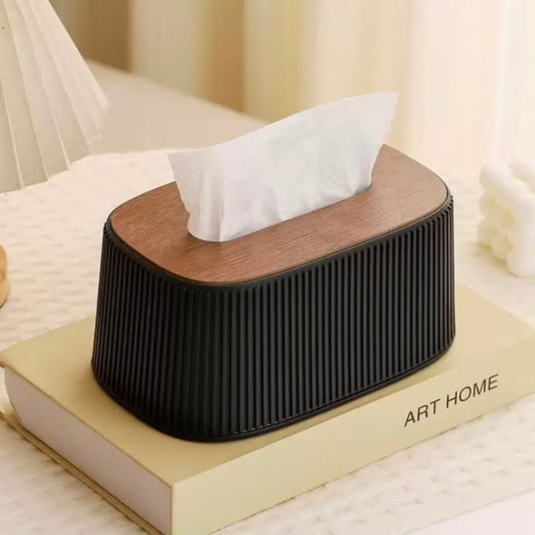 Vertical Striped Tissue Box