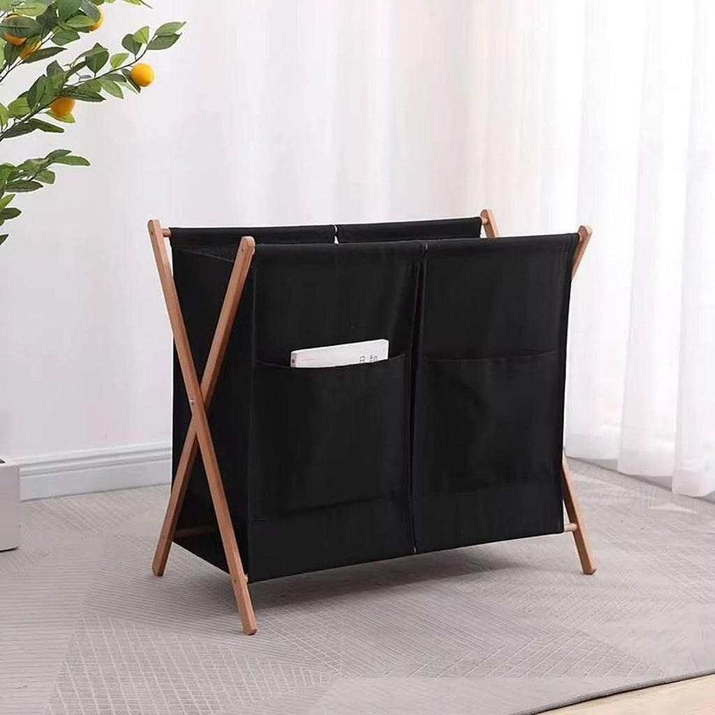 Foldable Partitioned Laundry Basket
