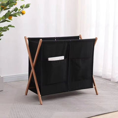 Foldable Partitioned Laundry Basket