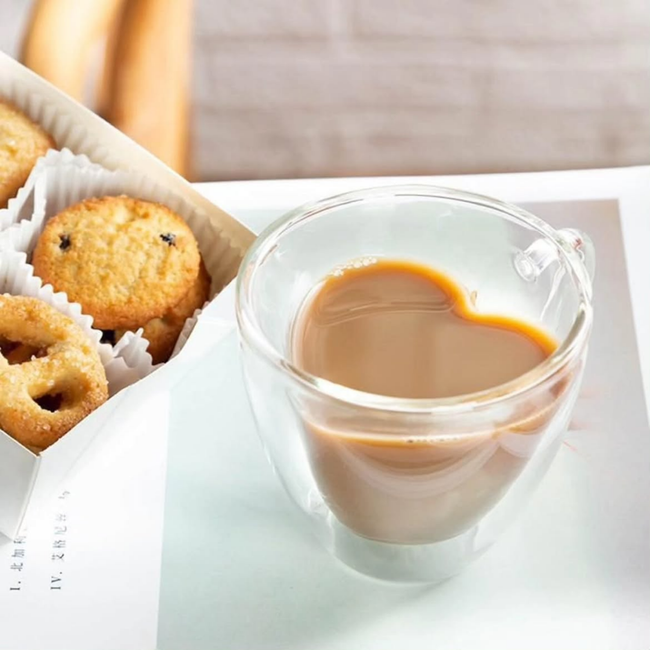 Love Double-Walled Glass Mug
