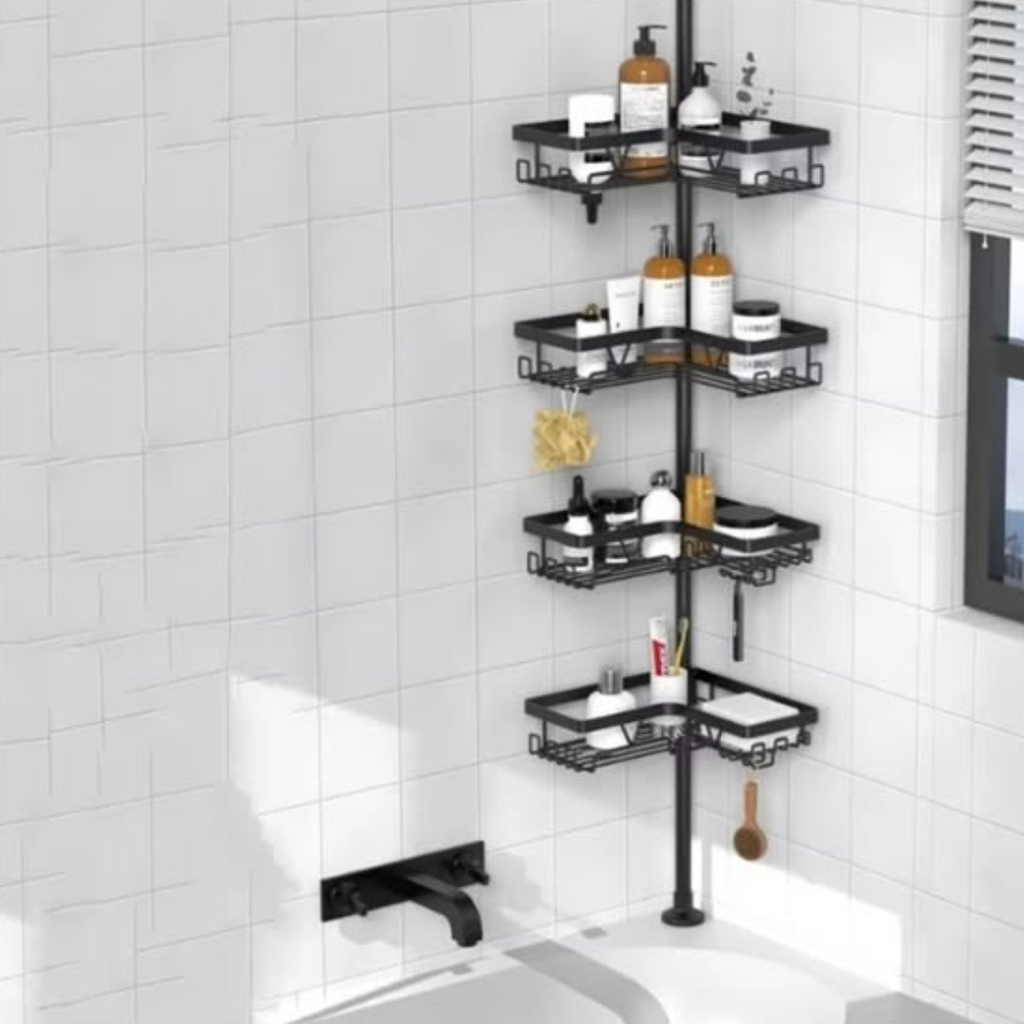 Telescopic Corner Bathroom Organizer