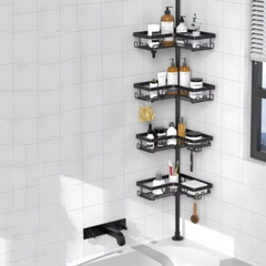 Telescopic Corner Bathroom Organizer