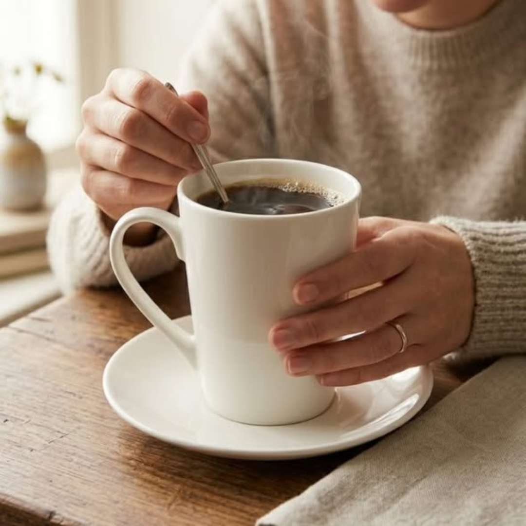 300ml vshaped conical cup and saucer