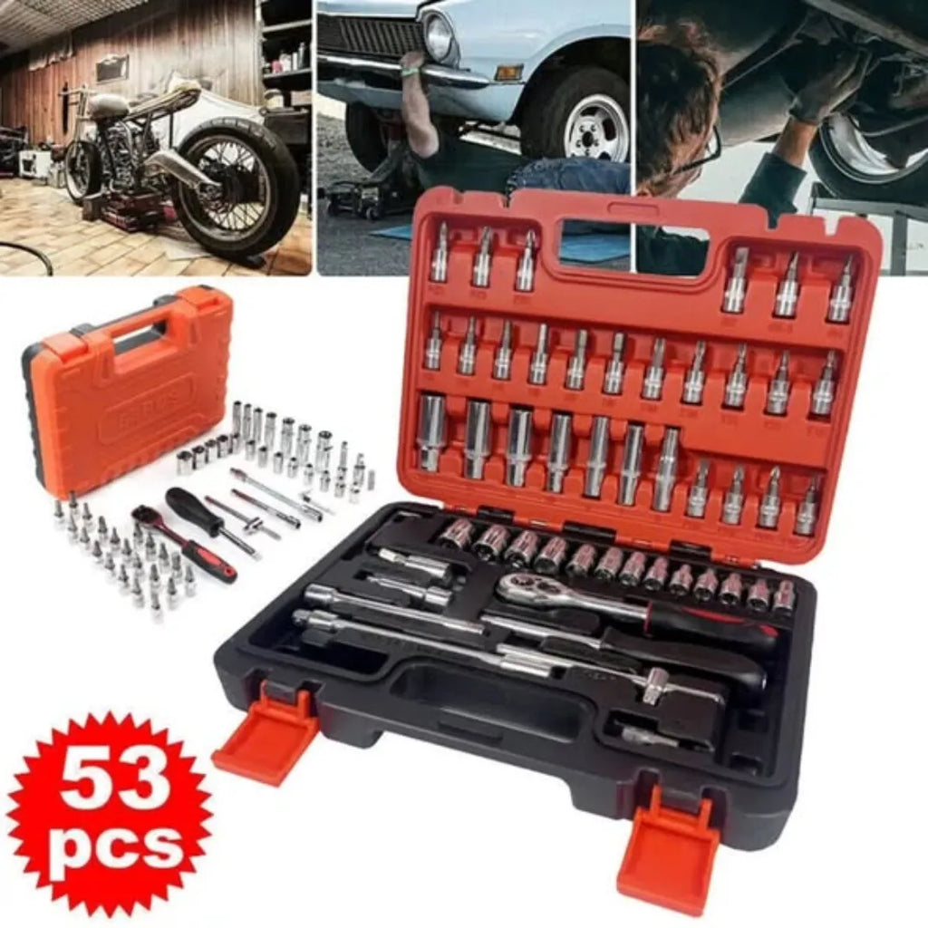 53Pcs Spanners Tool Box Set