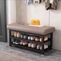 Entryway Shoe Rack with Padded Seat