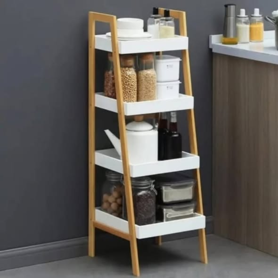 Wood Storage Display Shelf