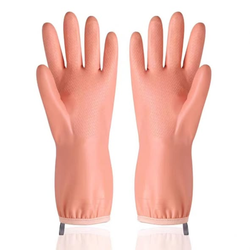 A Pair Of Thickened Latex Gloves