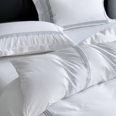 100{70d89ccb8b697f56fda83851f8249b33ddfa988abdeaee4d74f7f08b372d07b5} Pure Cotton Duvet Cover Set (Grey Stripes)