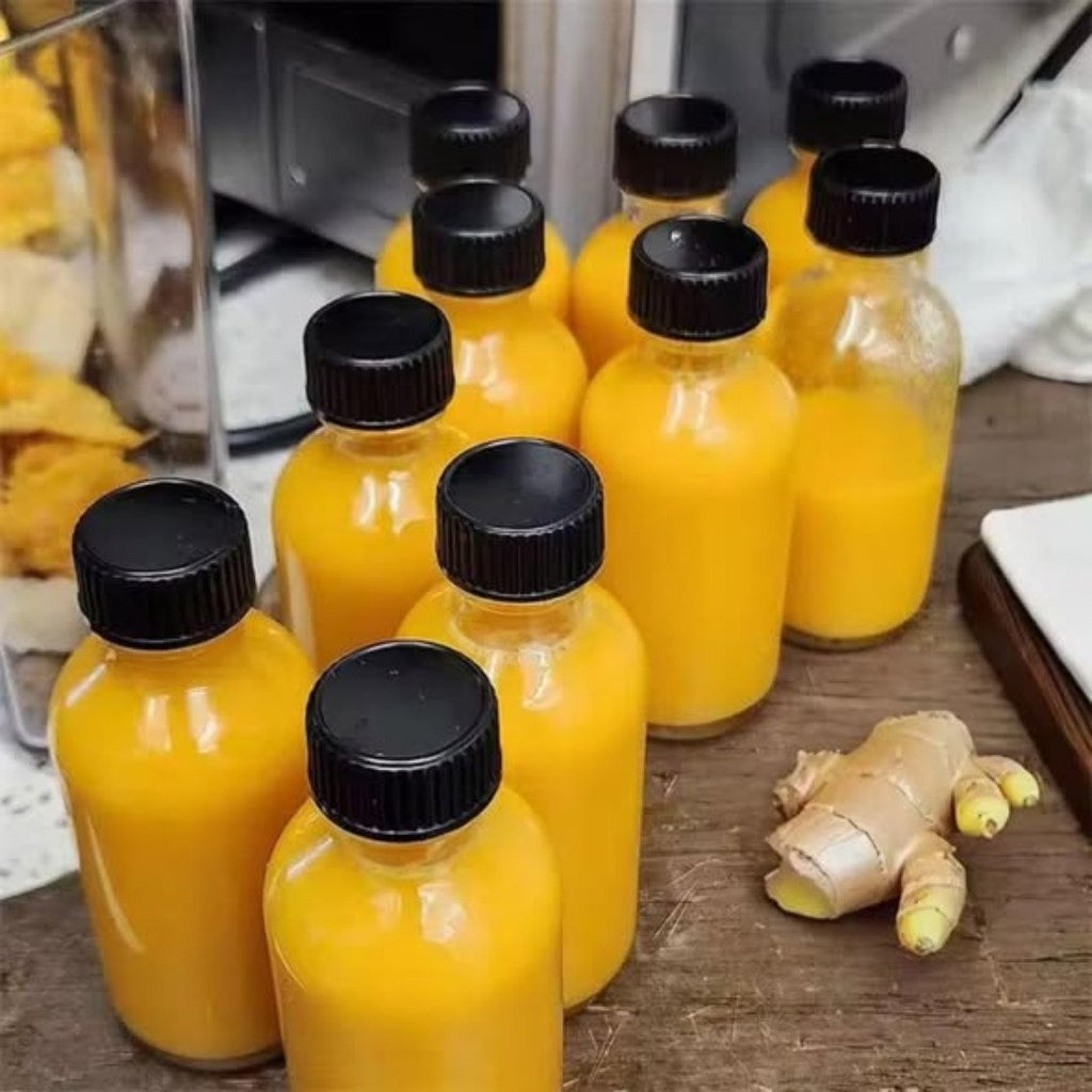 Glass Ginger Shots Bottles Set