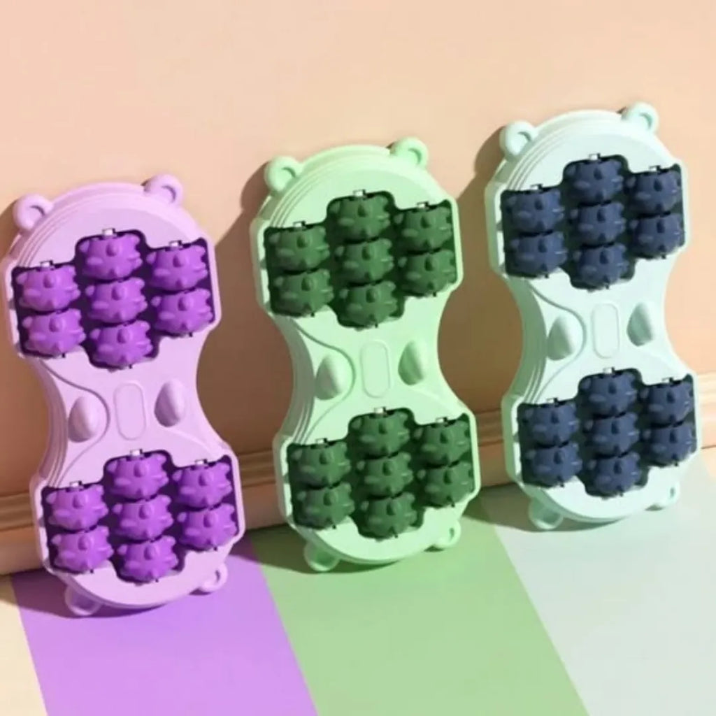 Manual Stepping 14 roller Foot Massager