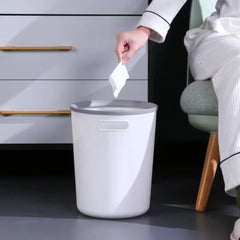 Round Faux Material Dustbin
