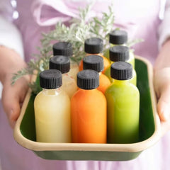 Glass Ginger Shots Bottles Set