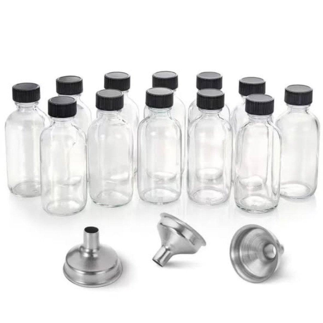 Glass Ginger Shots Bottles Set