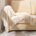 Throw Blanket with Tassels