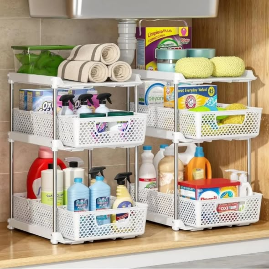 2pcs Set Quality Multifunctional Pull-Out Rack