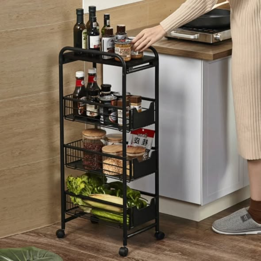 Multifunctional kitchen storage rack