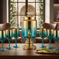 Glassware juice dispenser