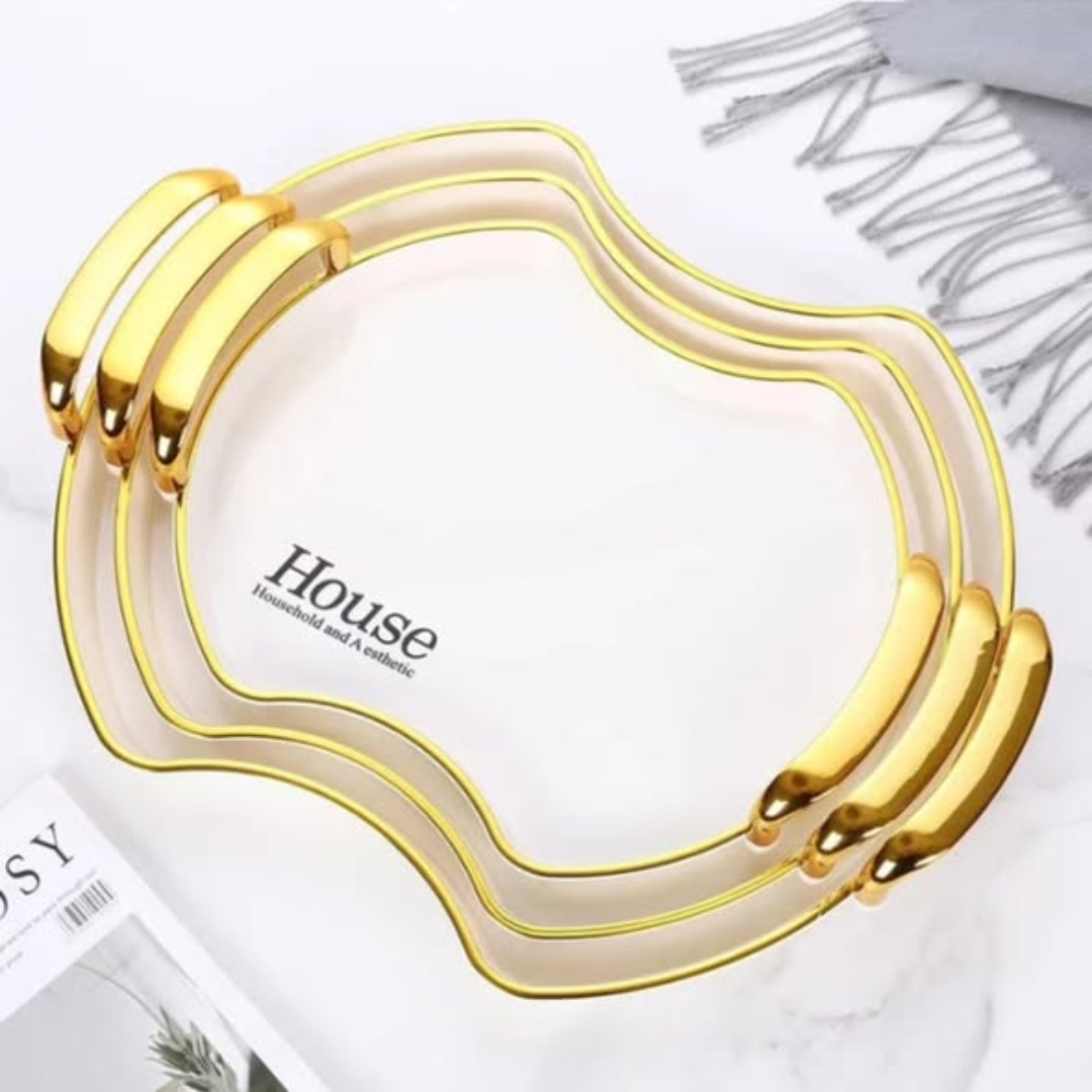 3 Pcs Acrylic Trays