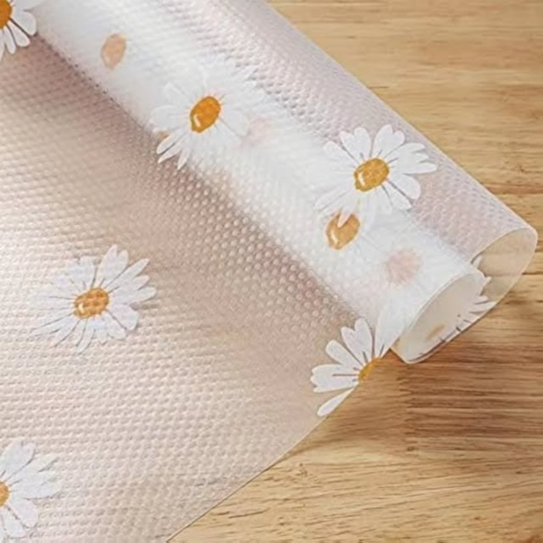 Daisy Pattern Kitchen Drawer Liner Mat