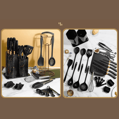 25pcs Silicone Spoons Set