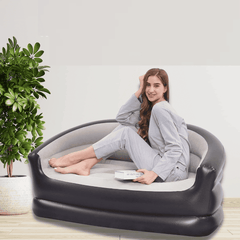 Inflatable 2-Seater Couch Blow-Up Air Sofa