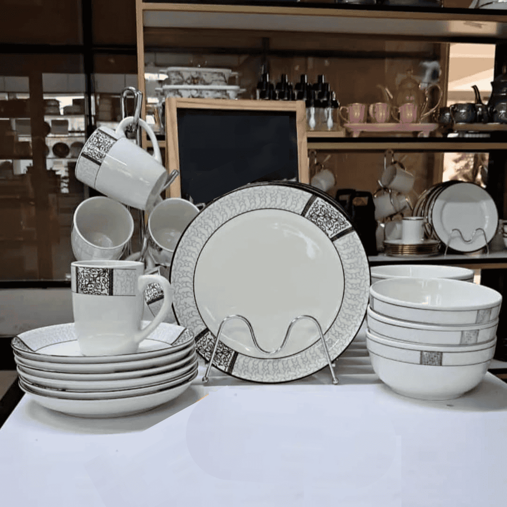 24pc Dinner Set with Deep Plates