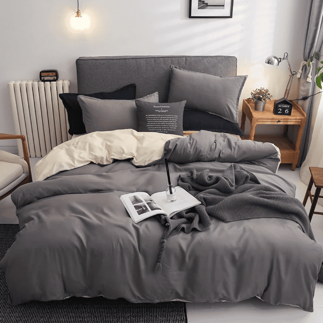2-Sided Cotton Duvet Covers Set