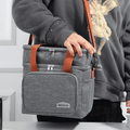 Double Compartment Insulated Lunch Bag