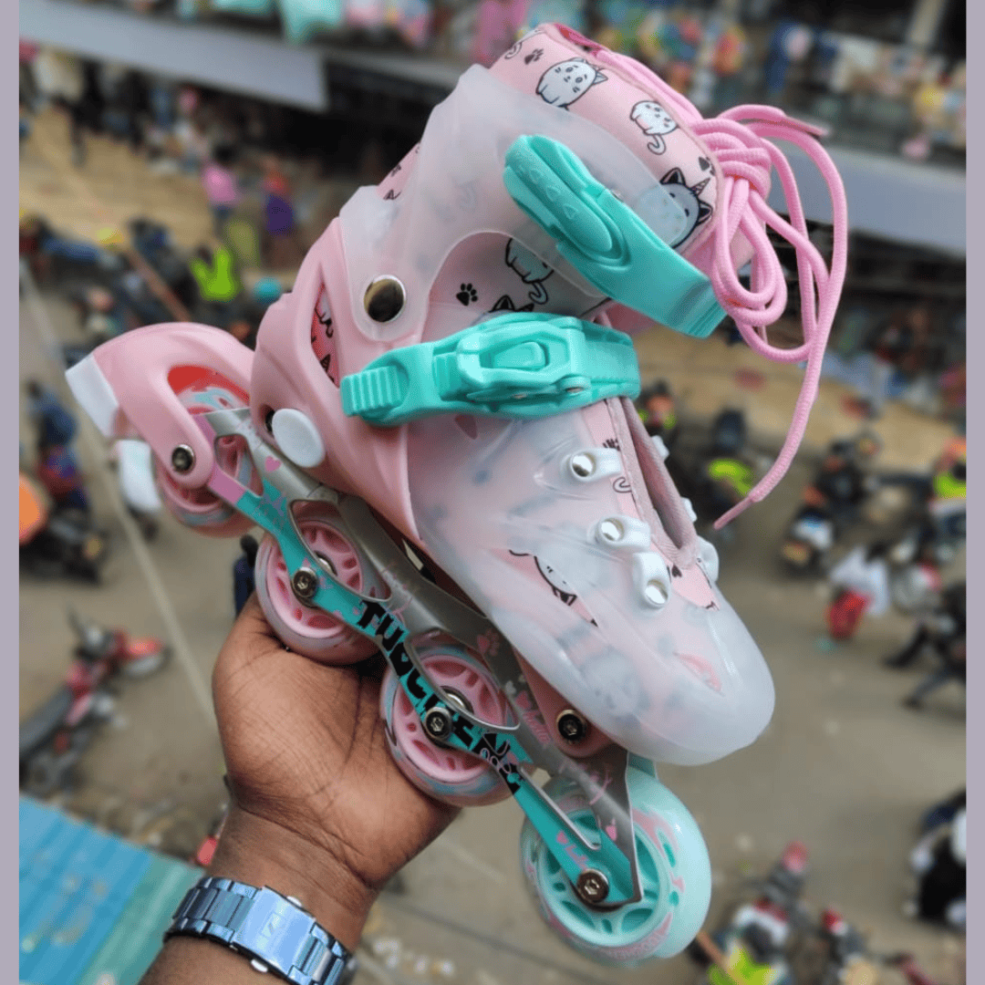 Pink Soft Boot Skates