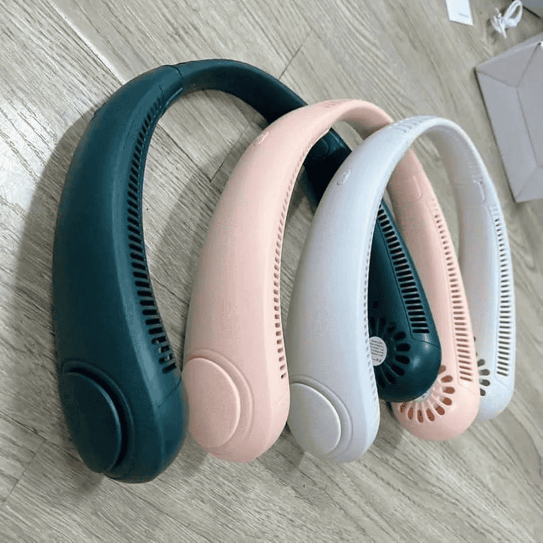 Portable Rechargeable Neck Hanging USB Fan