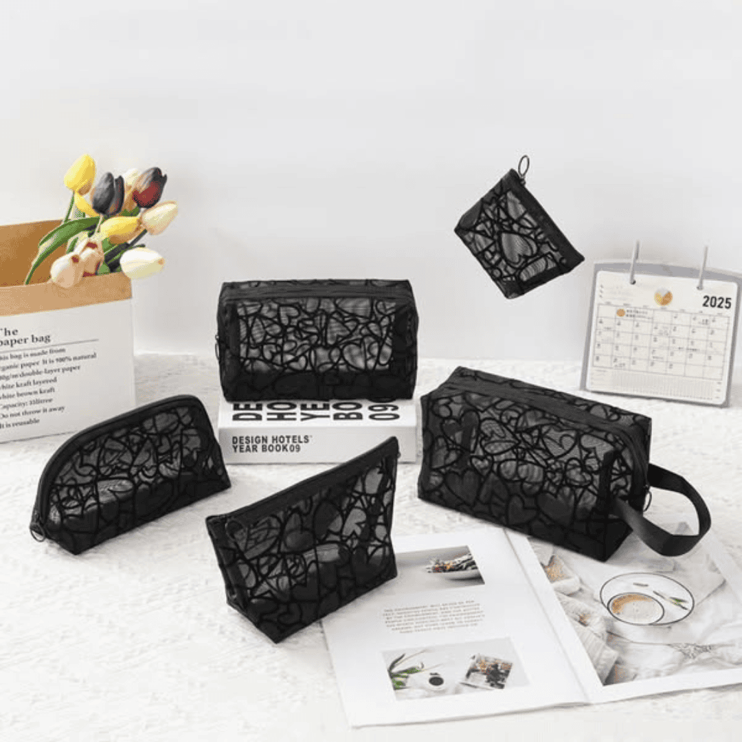 Heart Shaped Waterproof Multipurpose Travel Bag Set