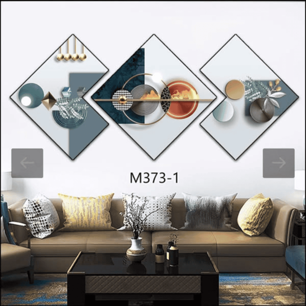 3 Piece 3D Abstract Art