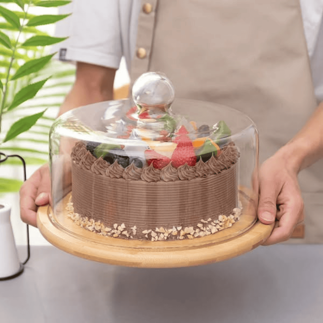 Dome Shape Glass Cake Cover