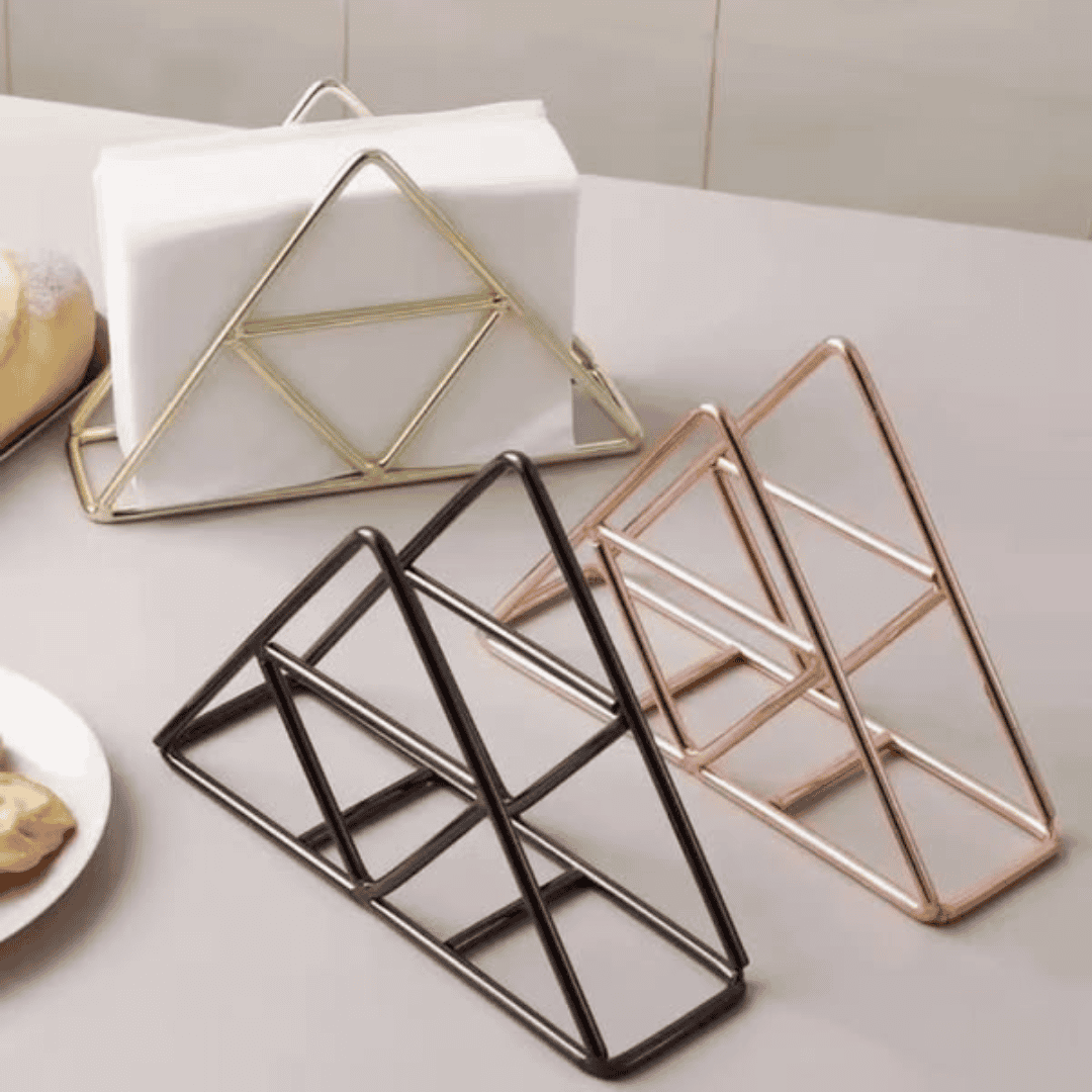 Modern Metallic Napkin Holder